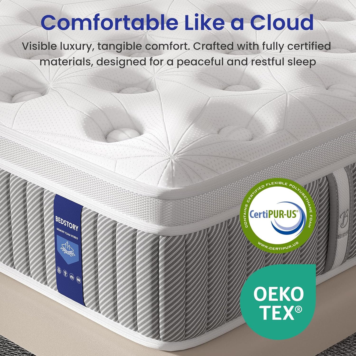 BedStory Individual Pocket Springs Mattress for Pain Relief