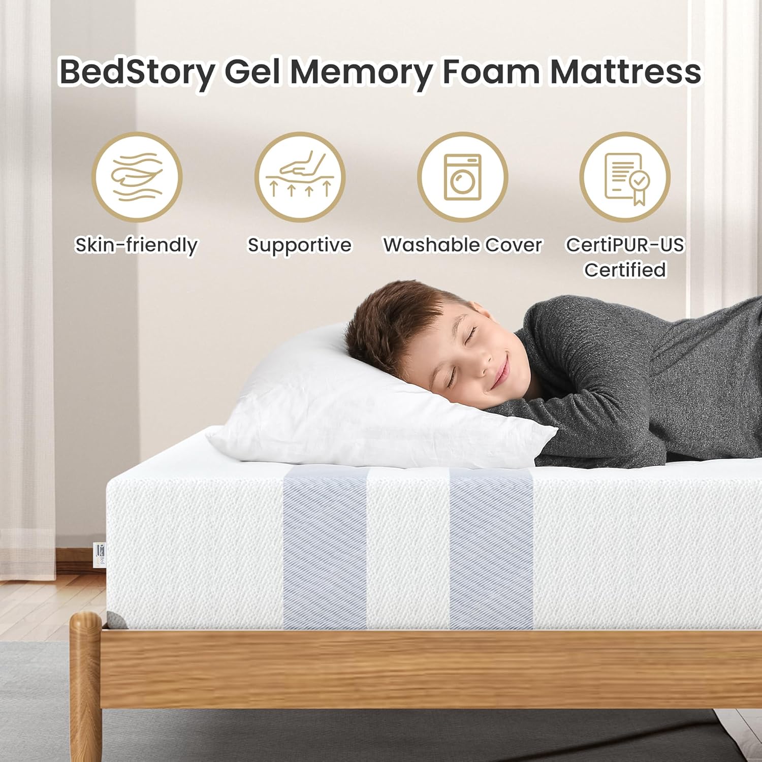 BedStory Cooling Gel Memory Foam Mattress