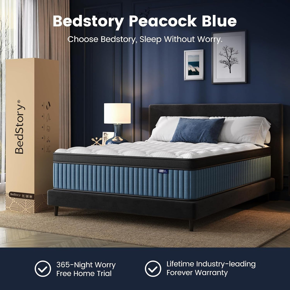 Peacock Blue Mattress