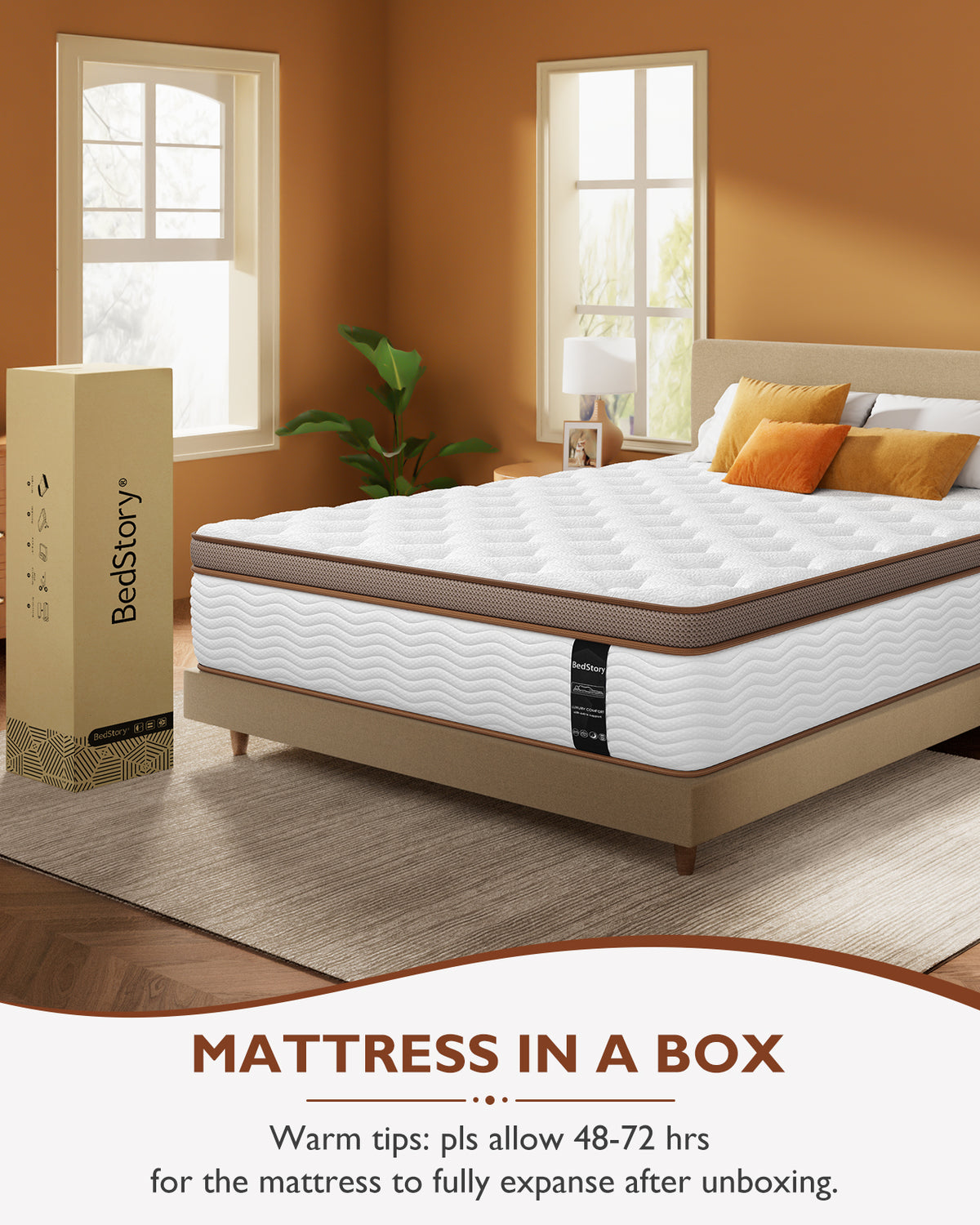 White Brown Mattress