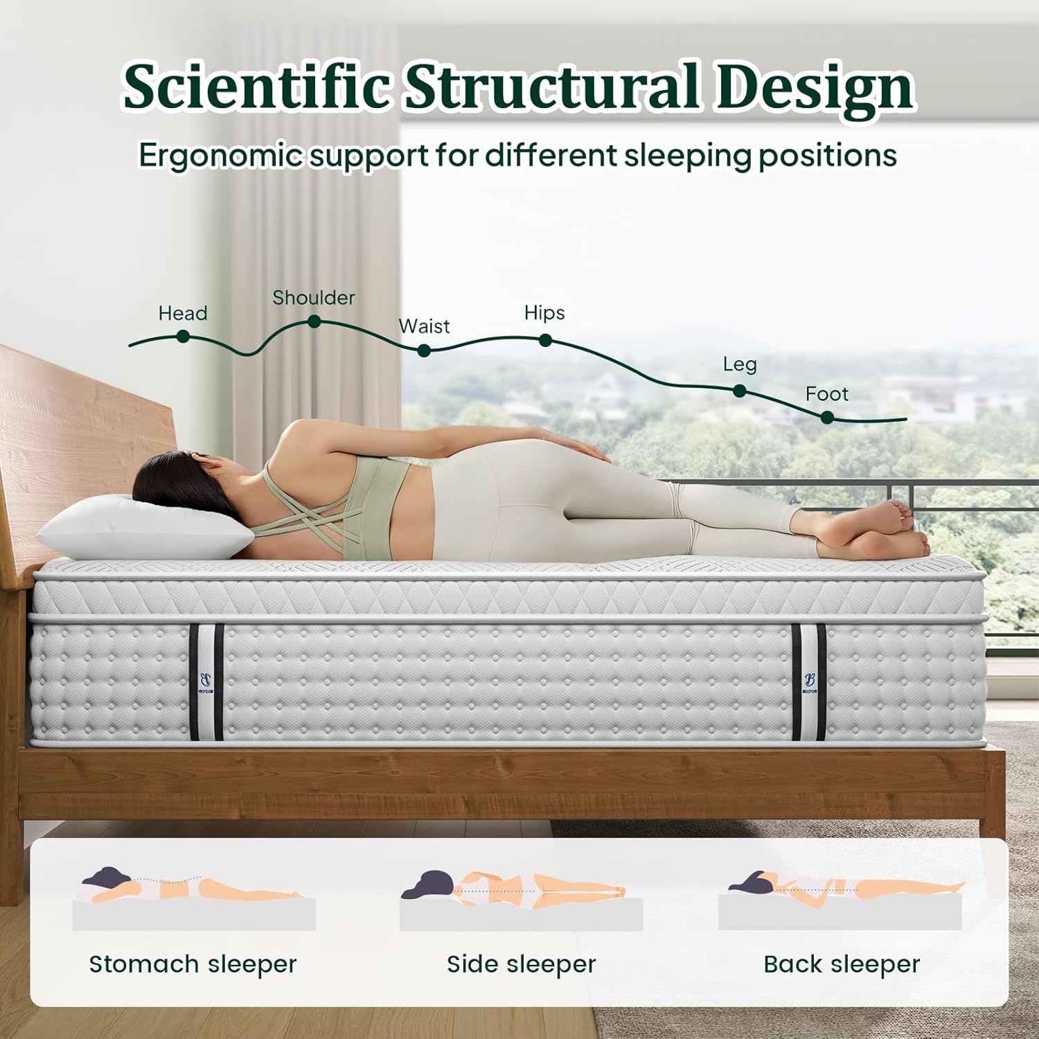BedStory Firm Hybrid Matelas in a Box