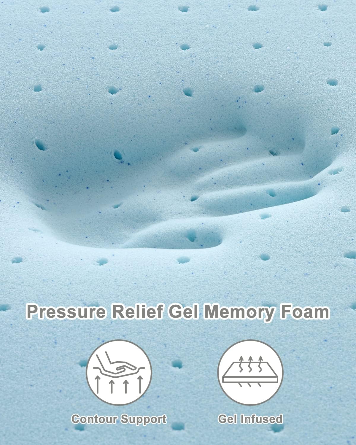 BedStory Copper Gel Foam Topper