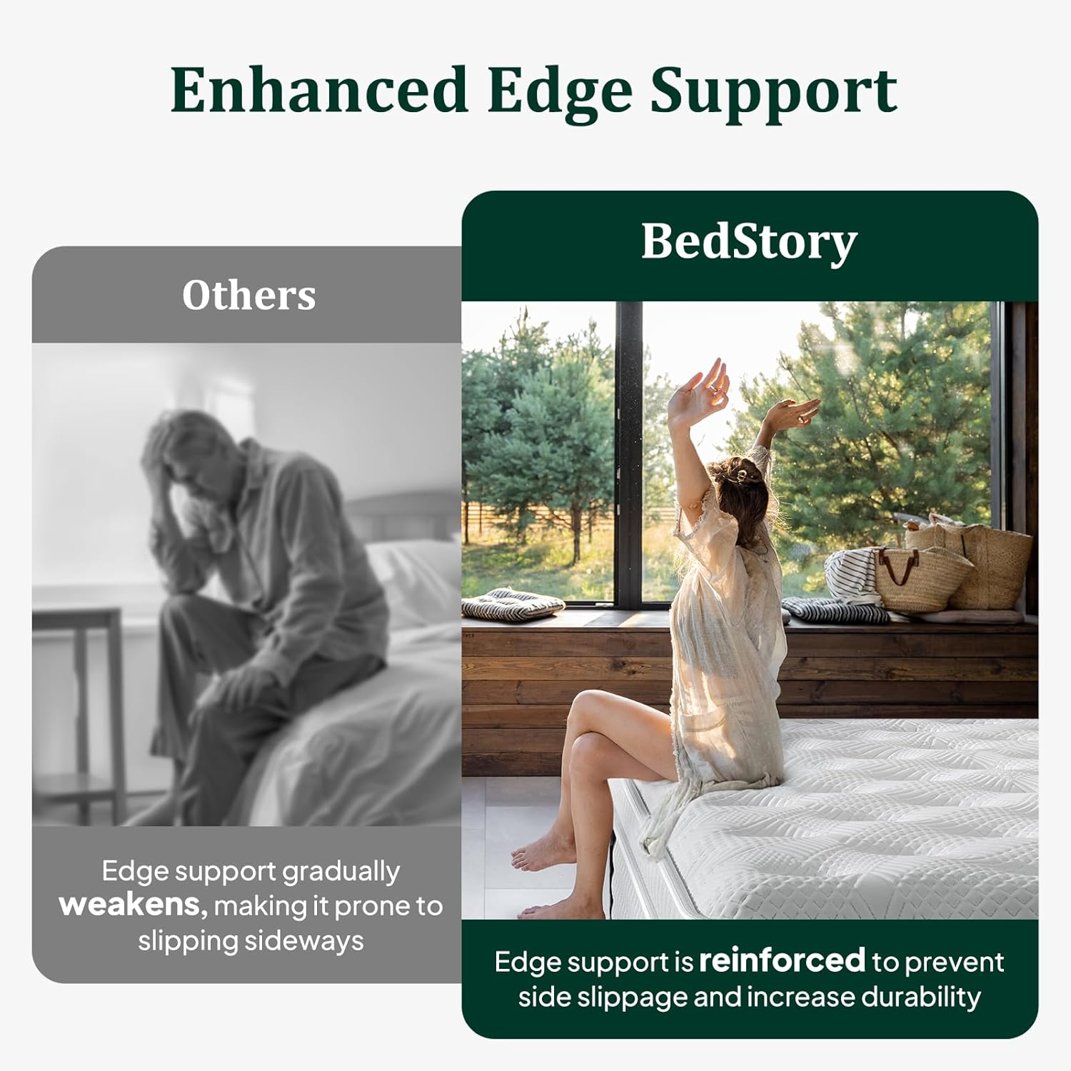 BedStory Firm Hybrid Matelas in a Box