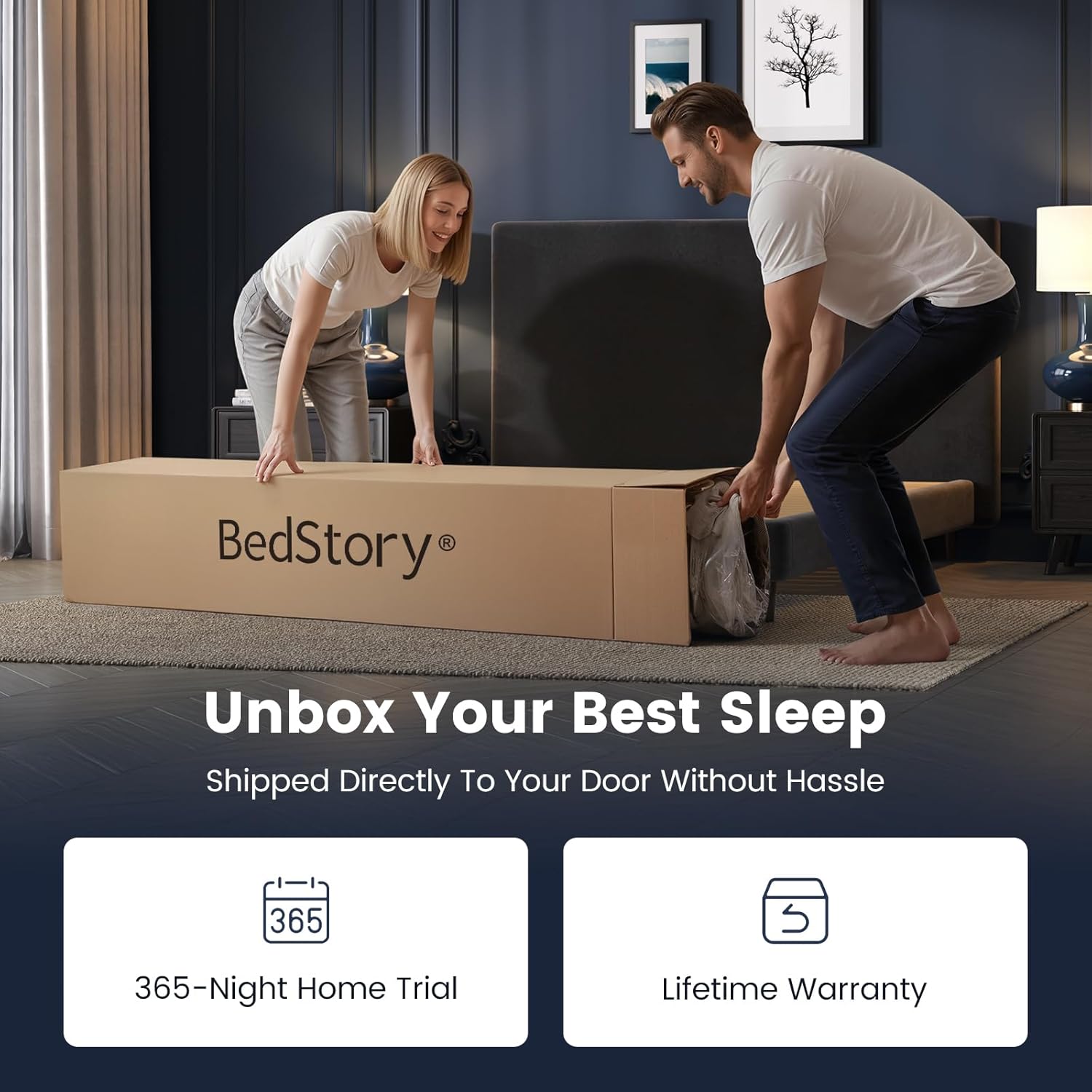 BedStory  Deep Sleep Hybrid Mattress with Extra Lumbar Support