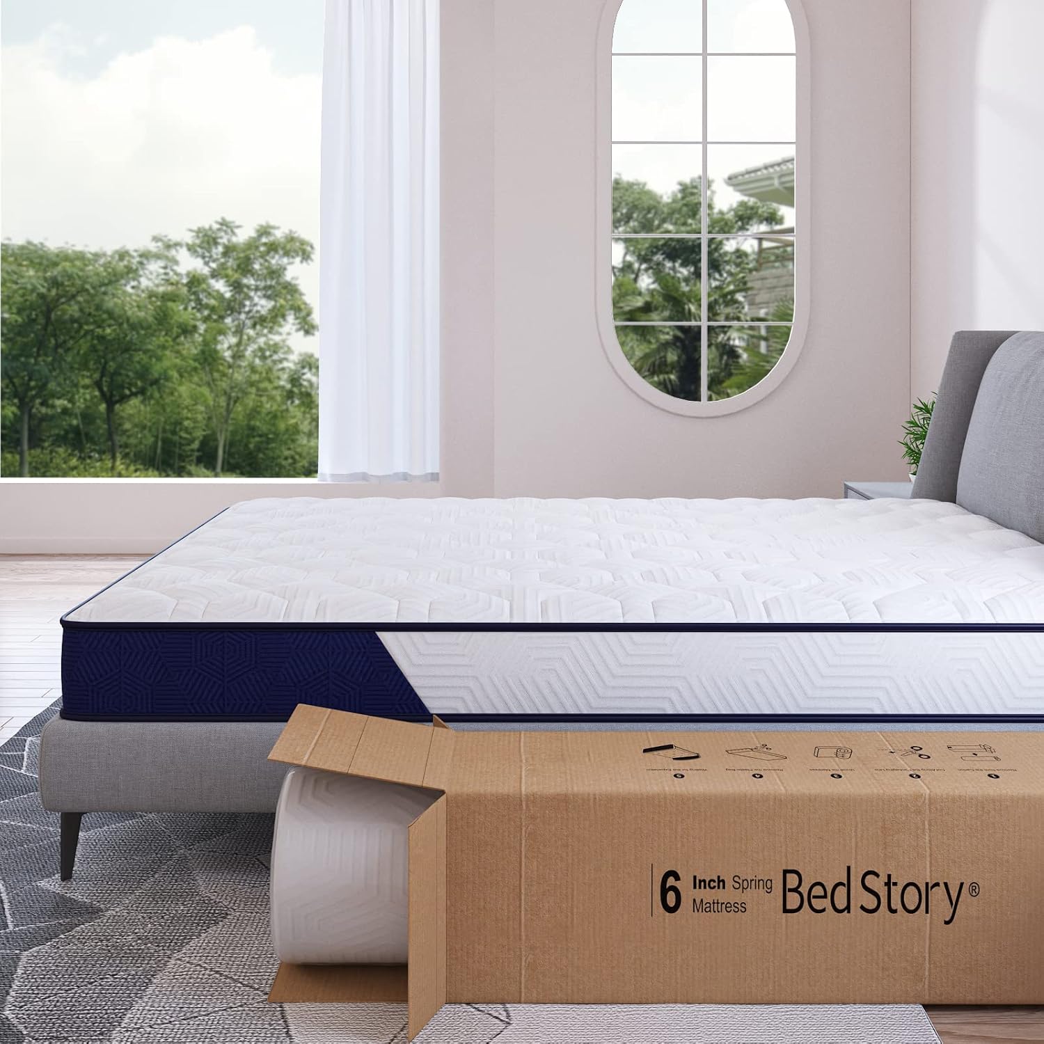 BedStory Medium Firm Support Innerspring Mattress