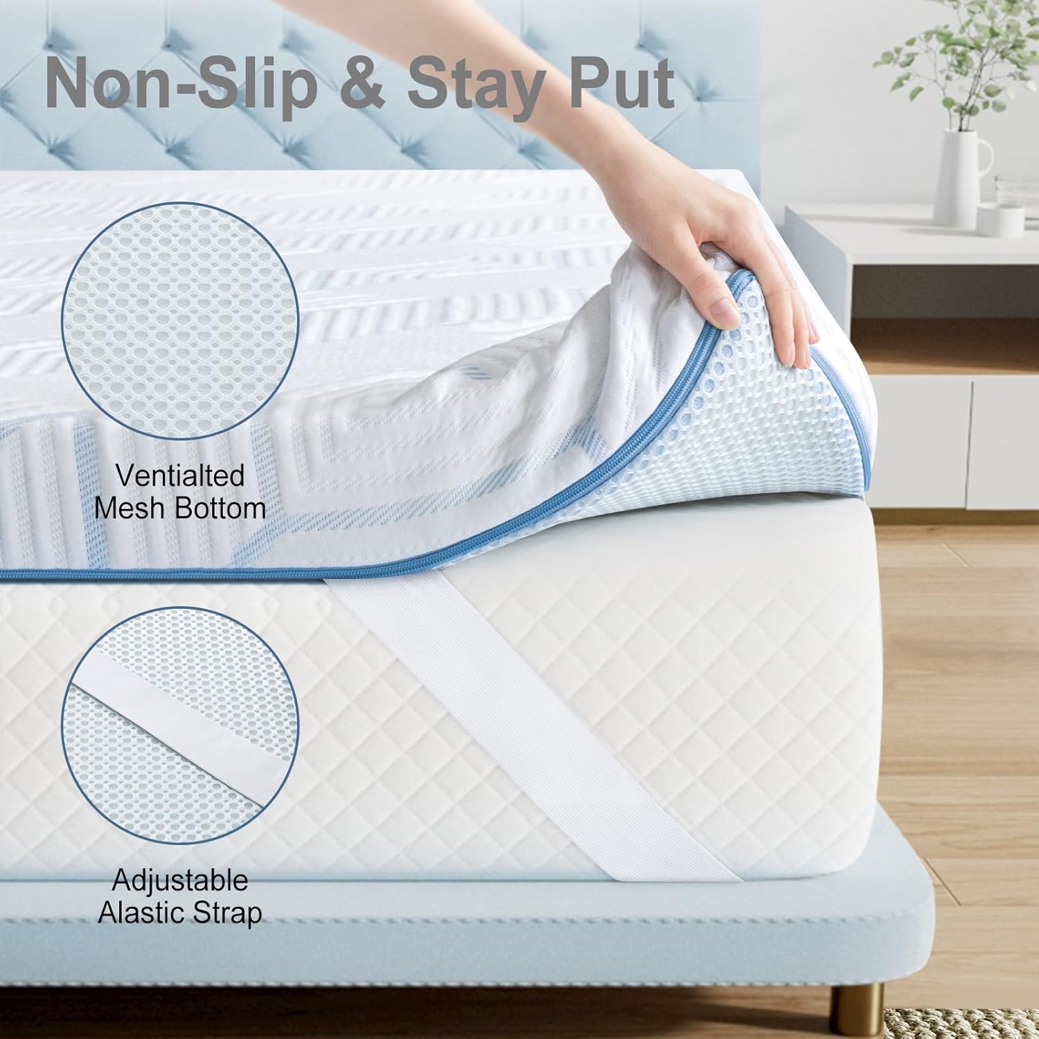 BedStory Copper Gel Foam Topper