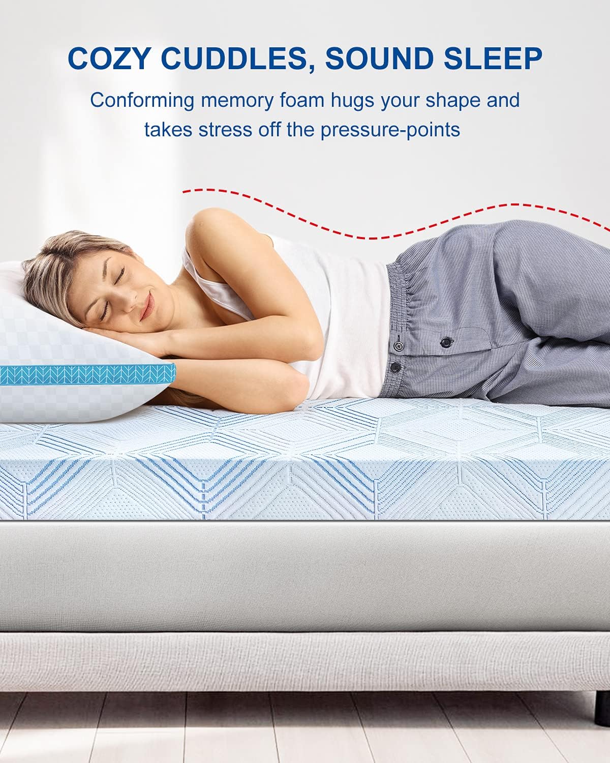 BedStory Bed Foam Topper for Back Pain Relieve