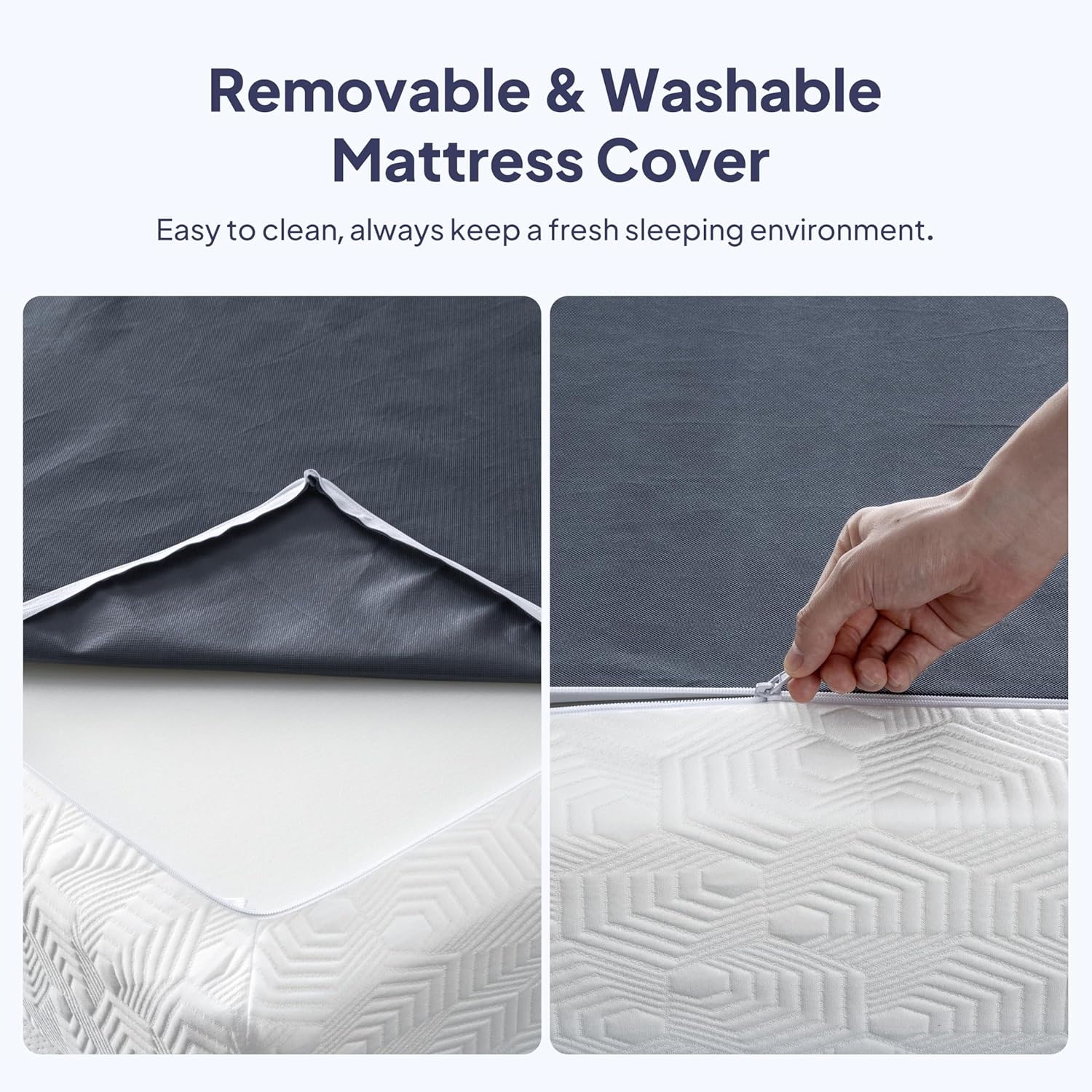 BedStory  Pressure Relief & Cool Sleep Matelas with Washable Cover