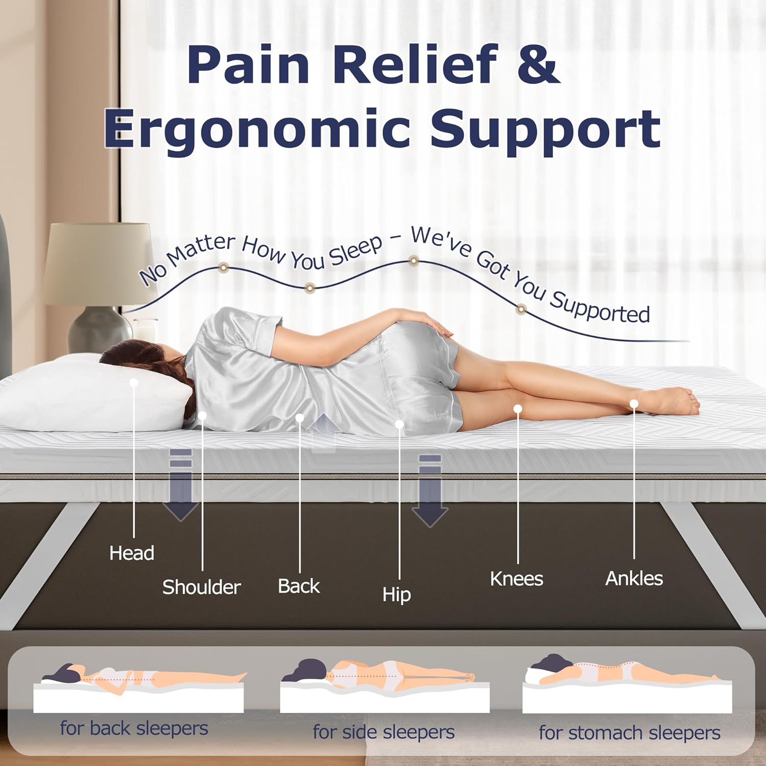 BedStory Dual-Layer Flippable Bed Topper