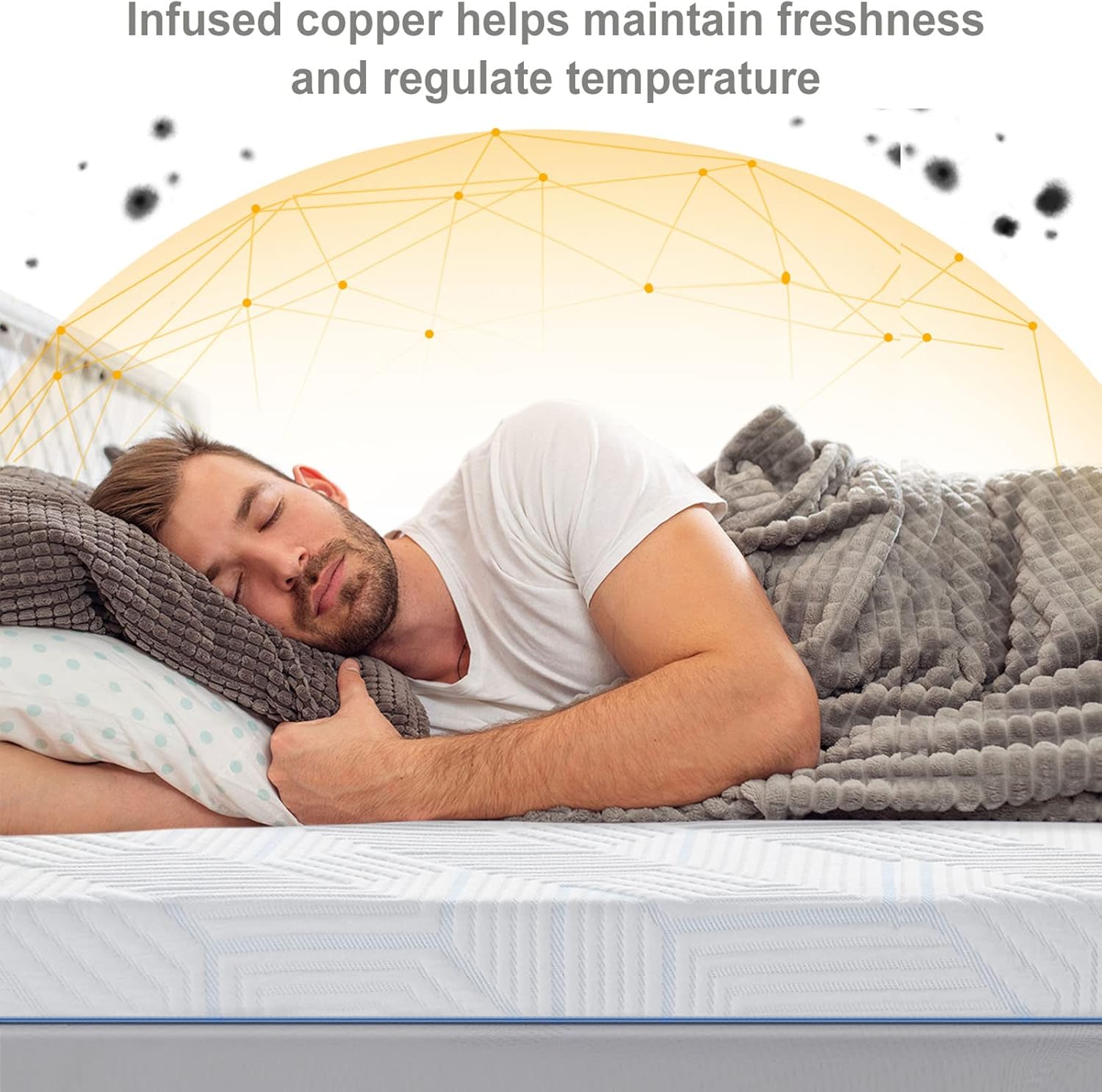 BedStory Copper Gel Foam Topper