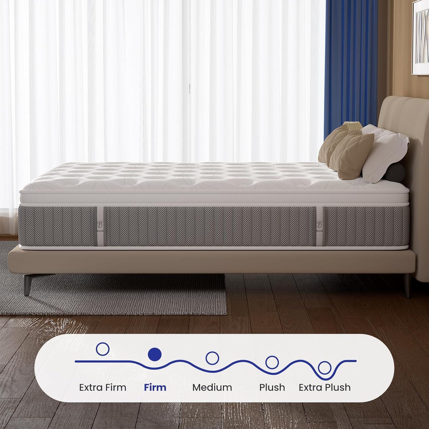 BedStory Individual Pocket Springs Mattress for Pain Relief