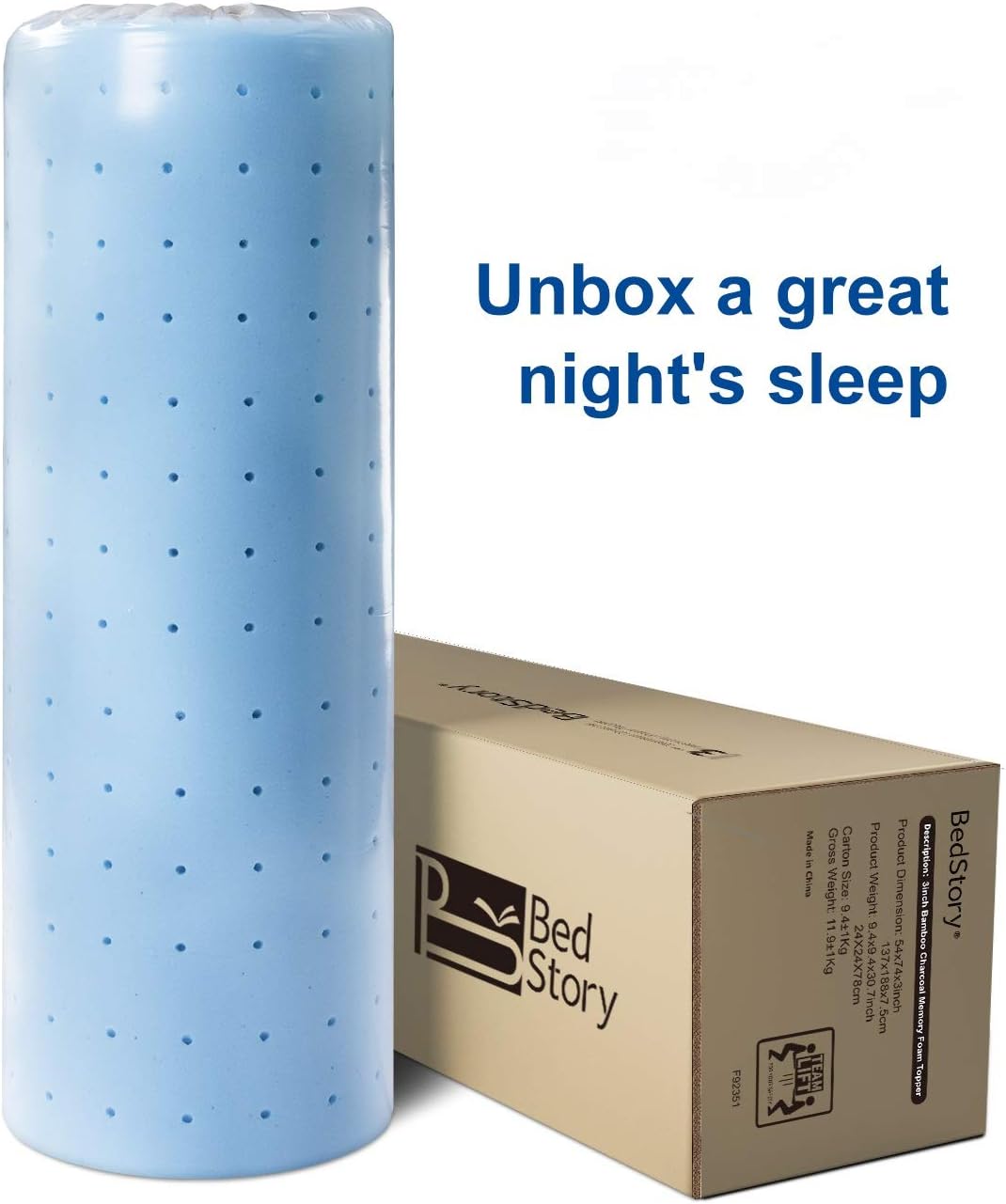 BedStory Thick Bed Foam Topper