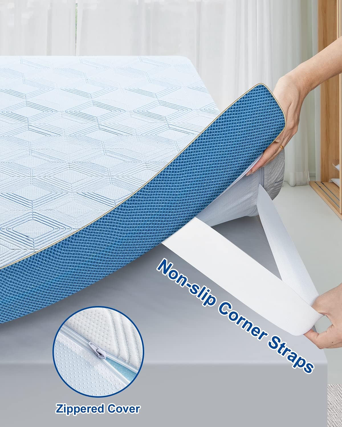 BedStory Bed Foam Topper for Back Pain Relieve